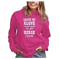 Tstars Horse Gifts for Women Teen Girls Equestrian Horses Sayings Funny Hoodies