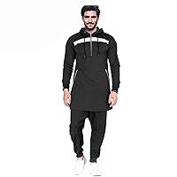 African Clothes for Men Dashiki Hoodies and Ankara Pants 2 Pieces Set Tracksuit Jogger Set Outfits Outwear