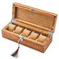 Solid Wood Watch Storage Boxes Case Watch Organizer with Lock Wristwatch Case Holder (Color : D, Size : As shown)