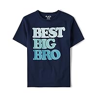 The Children's Place Boys Lil Bro Graphic Short Sleeve Tee