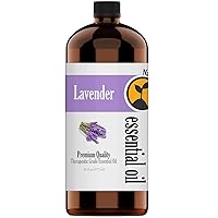 16oz - Bulk Size Lavender Essential Oil (16 Ounce Bottle) Therapeutic Grade Essential Oil - 16 Fl Oz