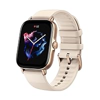 Amazfit GTS 3 Smart Watch for Women, Alexa Built-In, Health & Fitness Tracker with GPS, 150 Sports Modes, 1.75”AMOLED Display, 12-Day Battery Life, Blood Oxygen Heart Rate Tracking, Ivory White