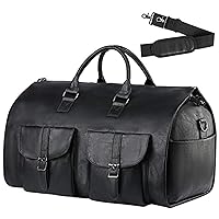 Business Travel Bag Briefcase Convertible Travel Clothing Carry-on Duffle Bag Hanging Suitcase Suit (Color : Black, Size : One size)