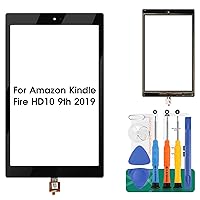 for Amazon Kindle Fire HD 10 9th 2019 Touch Screen Replacement M2V3R5 Digitizer Sensor HD 10 9th Touch Digitizer Panel Glass Repair Parts Kits (Not LCD Display)