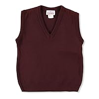 Cookie's Boys' V-Neck Sweater Vest - Burgundy, 8-10