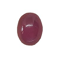 43.38 Ct Real Ruby Oval Shape Size 21x17 mm Smooth Polish Clean Surface Flat Back Medium Quality Loose Gemstone In Best Deal & Offer