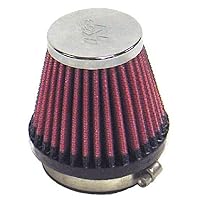 K&N Universal Clamp-On Air Filter: High Performance, Premium, Replacement Engine Filter: Flange Diameter: 2.125 In, Filter Height: 2.75 In, Flange Length: 0.625 In, Shape: Round Tapered, RC-2340