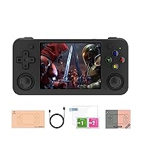 RG35XX H, Anbernic Retro Handheld Gaming Console with 64GTF Card, Support HDMI TV Out, 5G WiFi Bluetooth 4.2 , Dual Sticks, 3.5-Inch IPS Horizontal Screen, Make Retro Game Experience Better (Black)