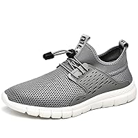 Men Casual Breathable Walking Shoes Athletic Sneakers Gym Tennis Slip On Comfortable Lightweight Shoes