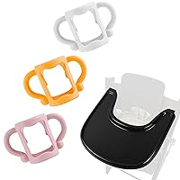 (3-Pack) Bottle Handles for Dr Brown Narrow Baby Bottles and Baby High Chair Tray Compatible with Stokke Tripp Trapp Chair