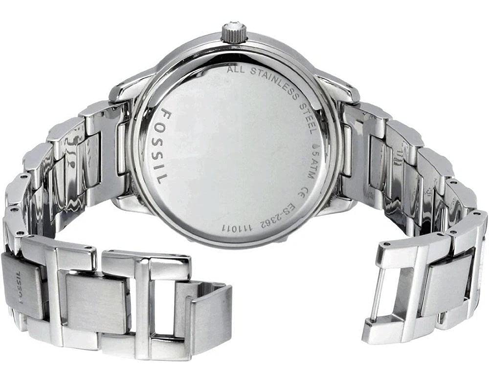 Fossil Jesse Women's Watch with Crystal Accents and Self-Adjustable Stainless Steel Bracelet Band