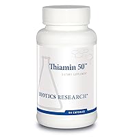 Thiamin 50™ – High Potency Vitamin B1, 50 mg, Energy Production, Metabolic Support, Cardiovascular Health, Brain Health. 90 Capsules