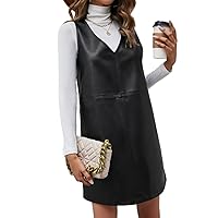 Women's Dresses Leather Neck Dress Without Sweater Dress for Women