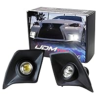 iJDMTOY 70-600-White 6000K Xenon White High Power LED Projector Lens Fog Light F-Sport Compatible with 2014 2015 2016 Lexus IS200t IS250 IS300 IS350