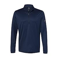 adidas Mens Lightweight Quarter-Zip Pullover, XS, Collegiate Navy