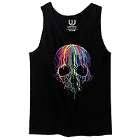 VICES AND VIRTUES 0292. Cool Skull Melting Graphic Bones Streetwear Hip hop Hipster Men's Tank Top