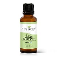 Organic Lemon Eucalyptus Essential Oil 100% Pure, USDA Certified Organic, Undiluted, Natural Aromatherapy, Therapeutic Grade 30 mL (1 oz)
