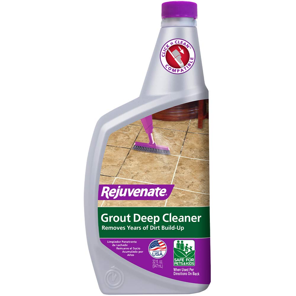 Rejuvenate Grout Deep Cleaner Cleaning Formula Instantly Removes Years of Dirt Build-Up to Restore Grout to the Original Color (32 fl oz)