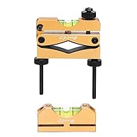 Scope Leveling Kit Scope Level Magnetic Leveling Tool High-Precision Bubble Leveling System (Gold Barrel Clamp)