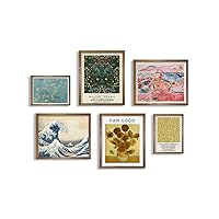 Eclectic Decor Wall Art Prints - Morris Van Gogh Painting - Maximalist Room Decor - Japanese Contemporary Museum Picture - Abstract Boho Print for Bedroom, Living Room - Aesthetic Aura Poster