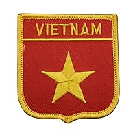 Vietnam Patch - Hanoi, Ho Chi Mihn City, Indochinese Peninsula 2.75 inches (Iron on)