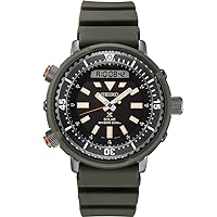 SEIKO Hybrid Dive Watch for Men - Prospex - Solar, with Black Dial, Lightweight Case, and Stopwatch Function, 200m Water-Resistant