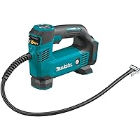 Makita DMP180ZX 18V LXT® Lithium-Ion Cordless Inflator, Battery Powered, Tool Only(battery and charger not included);Presta valve adapter;Sports ball needle;Tapered adapter, Teal Makita DMP180ZX 18V LXT® Lithium-Ion Cordless Inflator, Battery Powered, Tool Only(battery and charger not included);Presta valve adapter;Sports ball needle;Tapered adapter, Teal