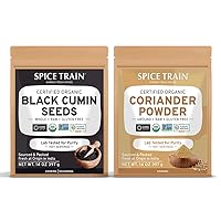 SPICE TRAIN, Black Cumin Seeds (397g) (Kalonji) + Coriander Powder (397g)