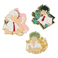 MHA Bakugo Enamel Pins Brooches - Anime Deku Badges Pins - Halloween Cosplay Gifts for Kids Girls Teens Women Men