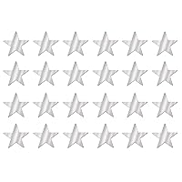Beistle 24 Piece Silver Metallic Plastic Star Cut Outs For Weddings Birthday Party Supplies Classroom Decorations, 12