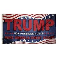 3x5 Trump III for President 2016 Make America Great Poly Flag 3'x5' Grommets (RUF) Fade Resistant Premium