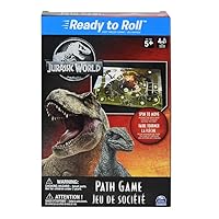 Jurassic World Path Game Scavenger Treasure Hunt Board Game - Dinosaur Board Game Collect Tokens for Fast and Easy Family Game Night - Jurassic World Games for 2-4 Players Age 5 Up