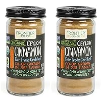 Frontier Natural Products Cinnamon, Og, Grnd Ceyln, Ft, 1.76-Ounce (Pack of 2)