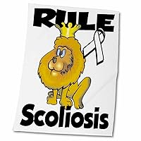 3dRose Rule Scoliosis Awareness Ribbon Cause Design - Towels (twl-116119-2)