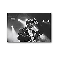 Rakim Poster Classic Hip Hop High Street Handsome29 Gifts Canvas Painting Poster Wall Art Decorative Picture Prints Modern Decor Framed-unframed 12×18inch(30×45cm)