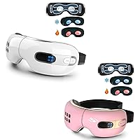 Heated Eye Massager Pro for Migraines Dry Eyes Dark Circles, Rechargeable Bluetooth Music Heated Eye Massager Mask Improve Sleep Great Gifts for Women and Men