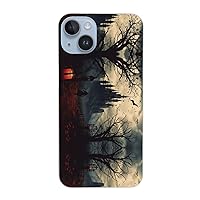Gloomy Castle and Witch Print for iPhone 14 Case Drop-Proof Protection 6.1 in for iPhone 14, 6.7in for iPhone 14 Plus