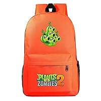 Game Plants vs. Zombies Cosplay Backpack Casual Daypack Day Trip Travel Hiking Bag Carry on Bags Orange /1