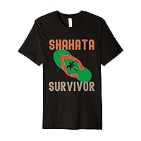 Shahata Survivor Shirts Funny Retro Tropical Hawaiian Premium T-Shirt