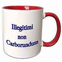 3dRose Illegitimi Non Carborundum Blue Mug, 11 oz