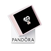 Pandora Thank You Mom Heart Charm - Compatible Moments - Stunning Women's Jewelry - Mother's Day Gift - Made Rose & Sterling Silver - With Gift Box