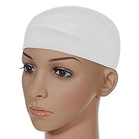Unisex Stocking Wig Cap Snood Mesh Natural White Wig Caps (2pcs)