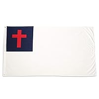 4x6 Christian Flag 4'x6' Super Polyester 150D Large House Banner Grommets Premium Fade Resistant