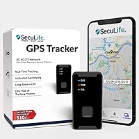SecuLife GPS Tracker with 1 Month of Service Included AT&T 4G LTE GPS Tracking Device for Cars Vehicles Motorcycles RVs & Assets | Unlimited Tracking USA Canada Mexico | No Subscription