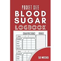 Small Blood Sugar Log book Mini: Blood Sugar Log Book Pocket Size - weekly Diabetic Glucose Tracker Book For 1 Year ,Daily Diabetes Record Book For Men & Women & Kids – 4 x 6 inches Small Blood Sugar Log book Mini: Blood Sugar Log Book Pocket Size - weekly Diabetic Glucose Tracker Book For 1 Year ,Daily Diabetes Record Book For Men & Women & Kids – 4 x 6 inches Paperback