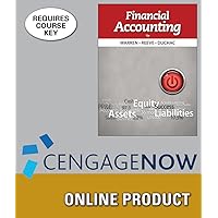 CengageNOW for Warren/Reeve/Duchac's Financial Accounting, 13th Edition