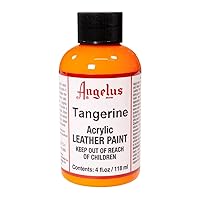 Angelus Acrylic Leather Paint, 4 Fl Oz (Pack of 1), Tangerine