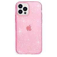 Velvet Caviar Compatible with iPhone 13 Pro Case Pink Glitter [8ft Drop Tested] Protective Clear Cover