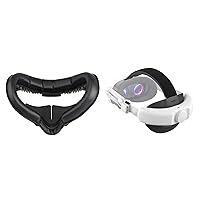 KIWI design Comfort Head Strap Accessories and Face Pad Compatible with Quest 2