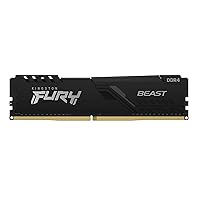 Kingston FURY Beast 16GB 3200MHz DDR4 CL16 Desktop Memory Single Stick KF432C16BB/16, Black